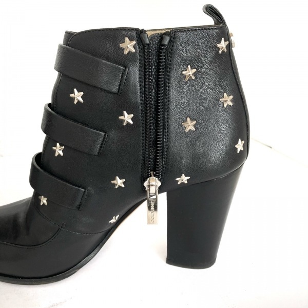 ジミーチュウ JIMMY CHOO ショートブーツ 37 - レザー 黒 レディース