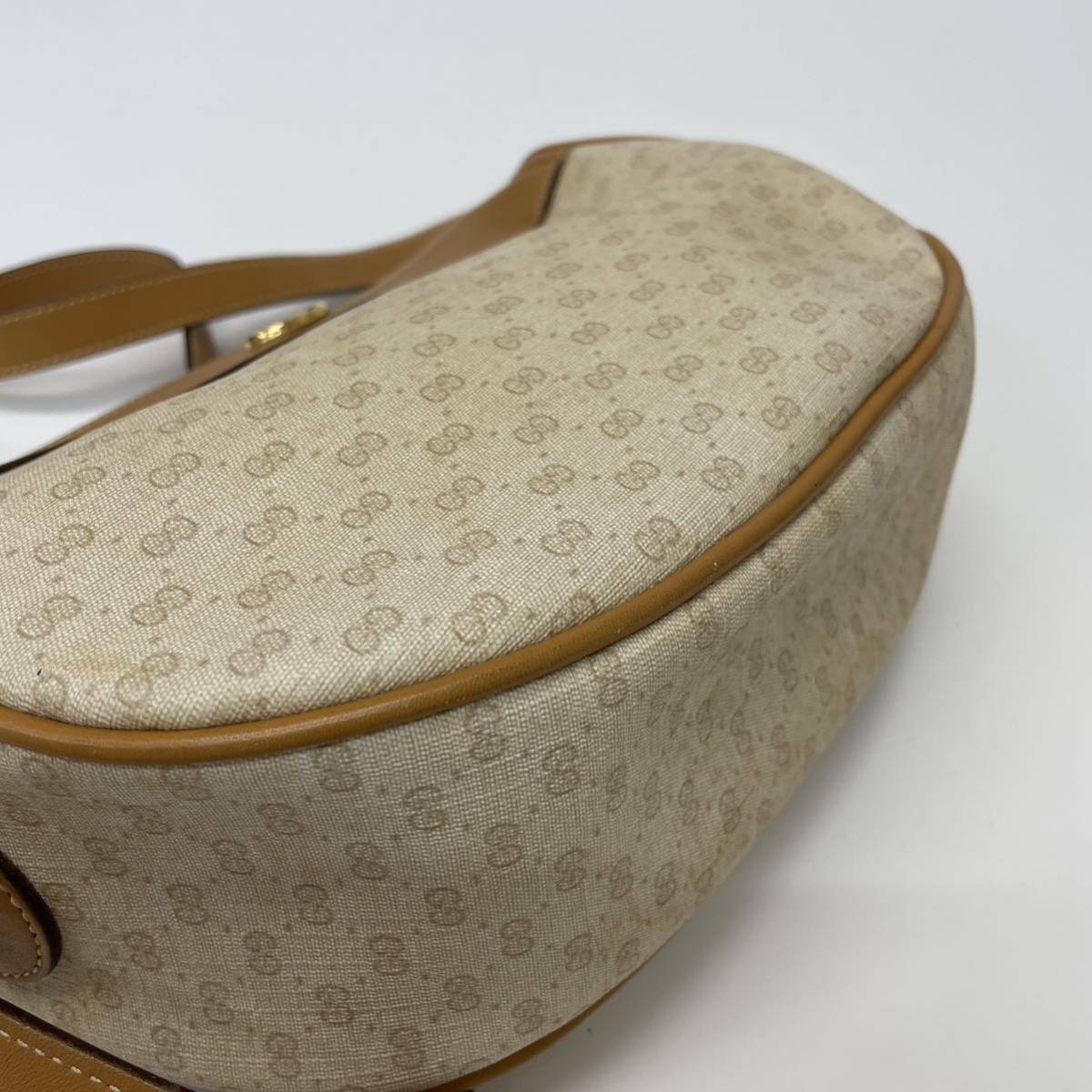1円 ヴィンテージ GUCCI オールドグッチ マイクロGG ショルダーバッグ
