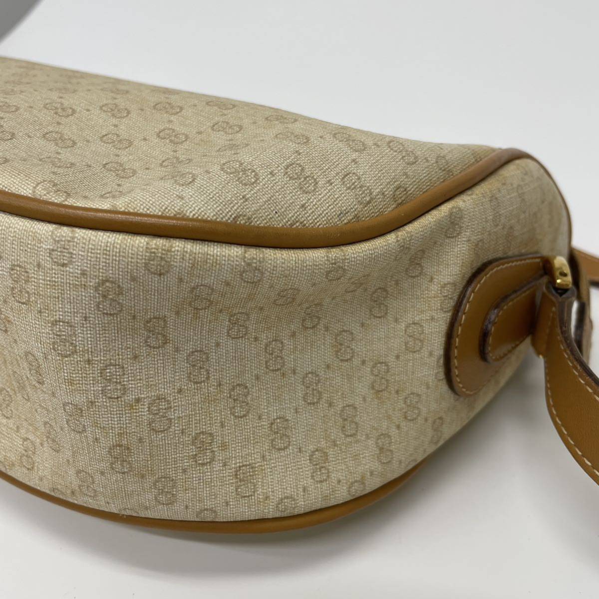 1円 ヴィンテージ GUCCI オールドグッチ マイクロGG ショルダーバッグ