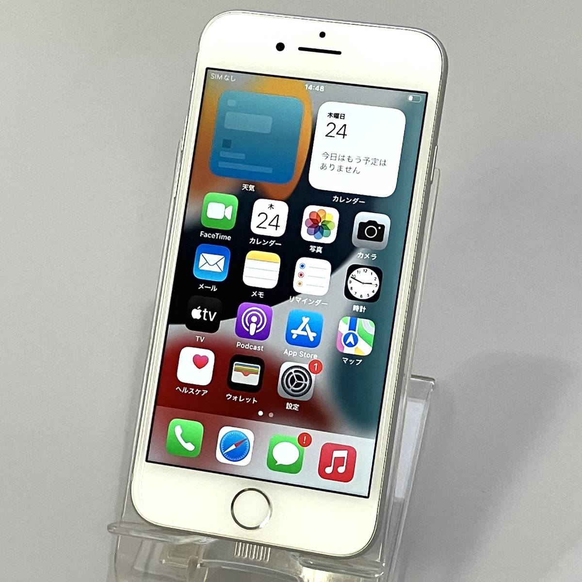 憧れの シルバー 64GB iPhone8 【中古】SIMフリー NQ792J/A docomo版