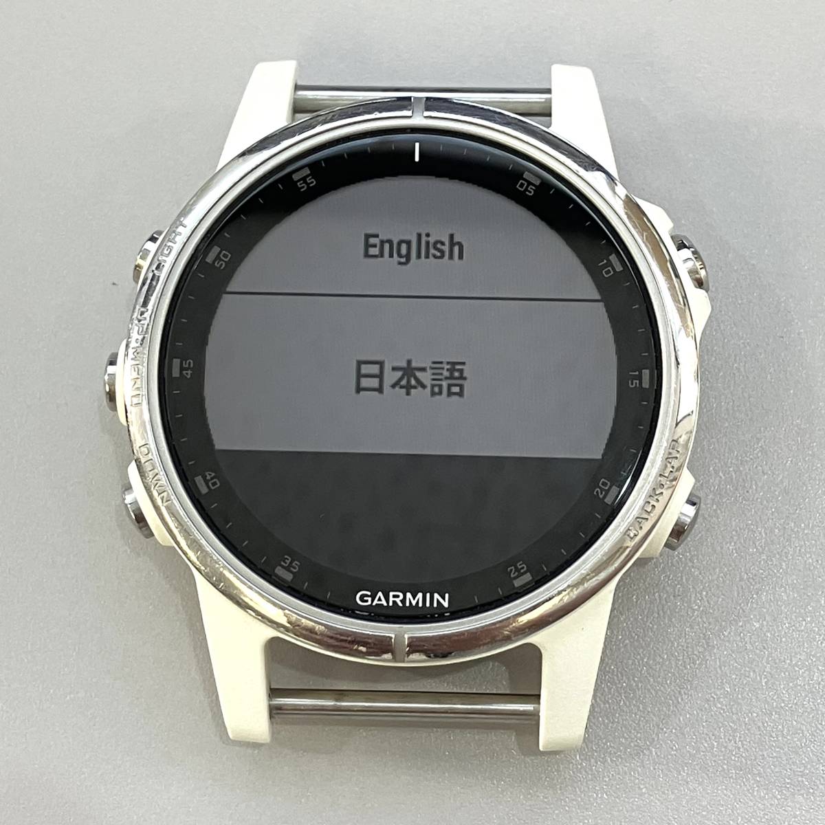 【中古】GARMIN プレミアムマルチスポーツGPSウォッチ サファイア仕様 FENIX 5S PLUS ホワイト_画像3