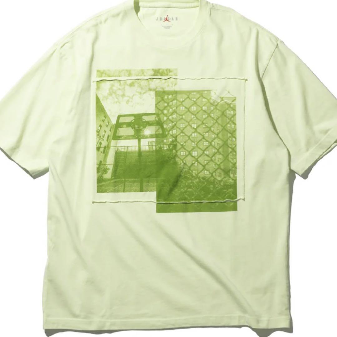 【新品L】UNION x Jordan x Bephies Beauty Supply Men's T-Shirt "Sage Green" ユニオン x ジョーダン Tシャツ セイジ グリーン_画像3