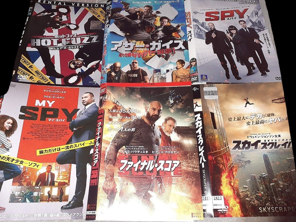 DVD レンタル落ち ケースなし おすすめ アクション・コメディ映画 アクション映画 6作