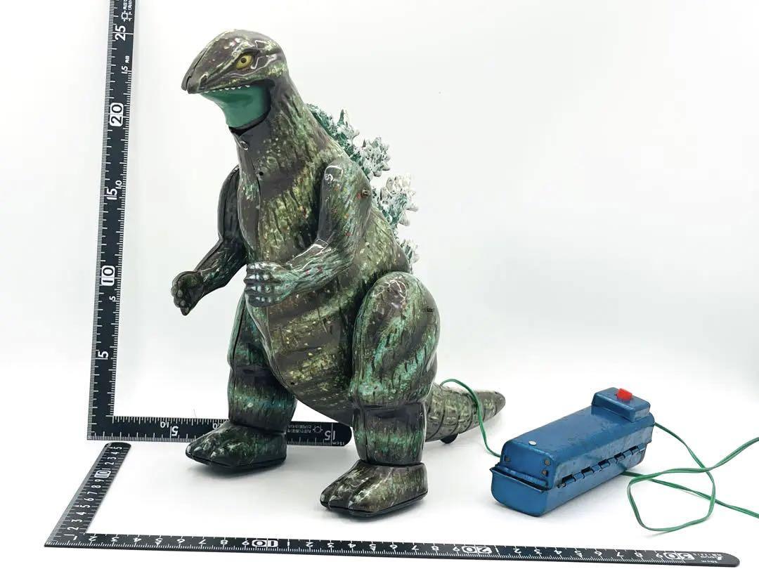  century. large monster Godzilla reality . tin plate that time thing retro Showa era maru sun toy toy 