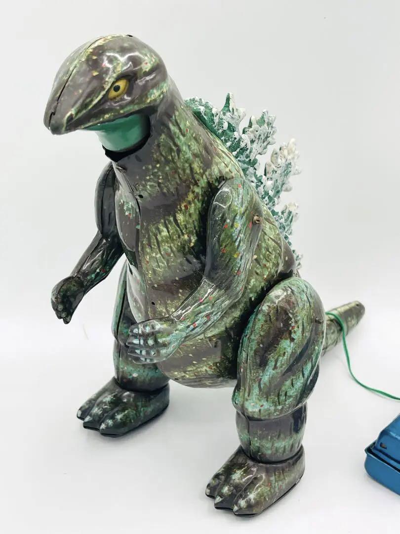  century. large monster Godzilla reality . tin plate that time thing retro Showa era maru sun toy toy 