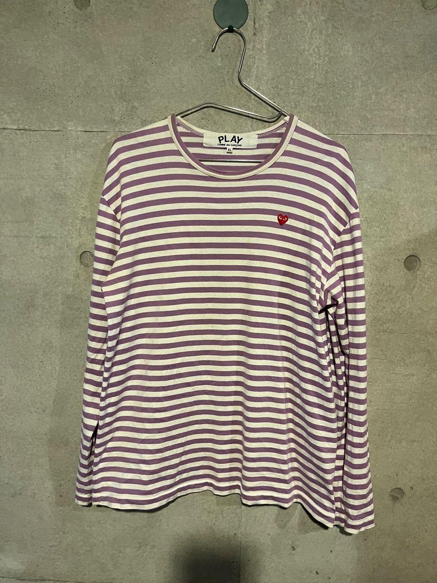 PLAY comme des garcons ボーダー　ロンT