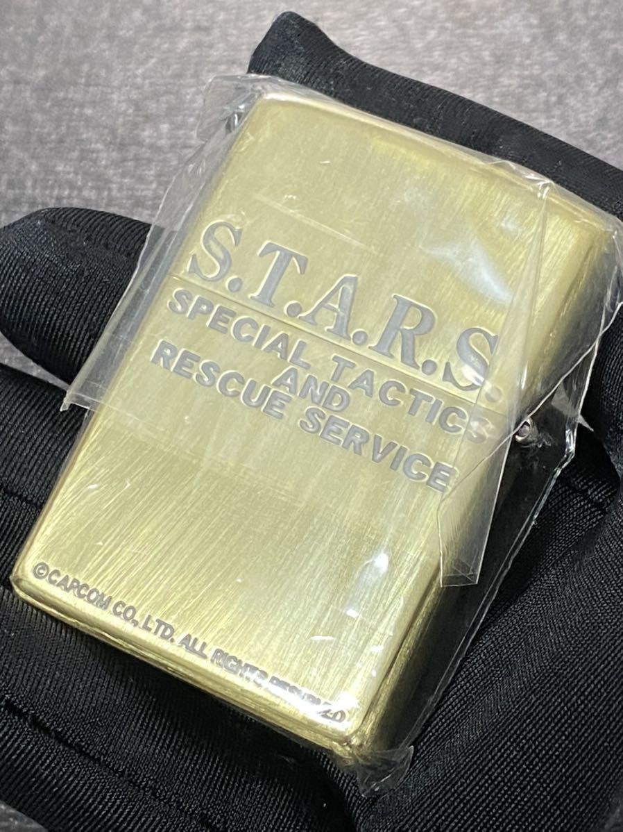 zippo BIOHAZARD S.T.A.R.S GOLD 特殊加工 3面デザイン 希少モデル 2022年製 バイオハザード ゴールド_画像3