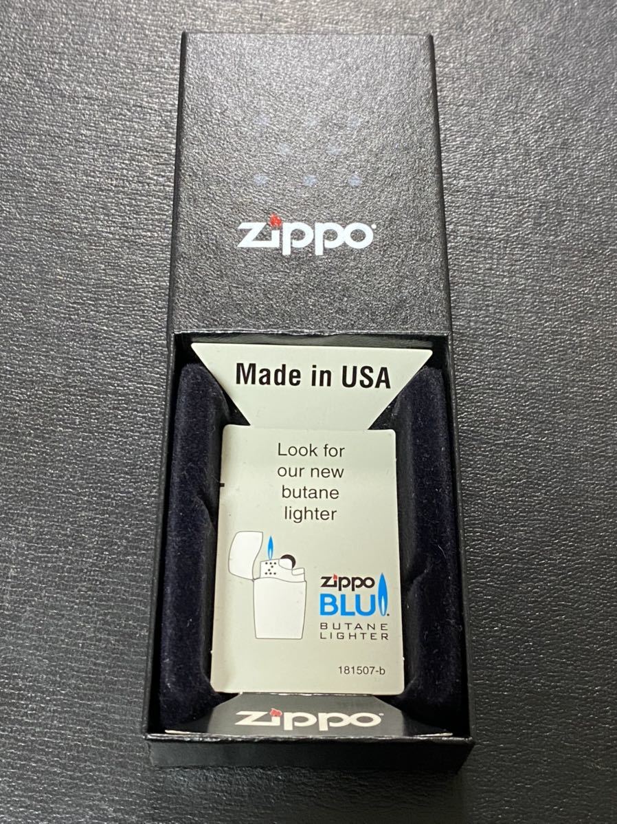 zippo Peace Acoustic Blue Titan 限定品 ピース アコースティック 2003年製 希少モデル ブルーチタン ゴールド刻印 ケース 保証書付き