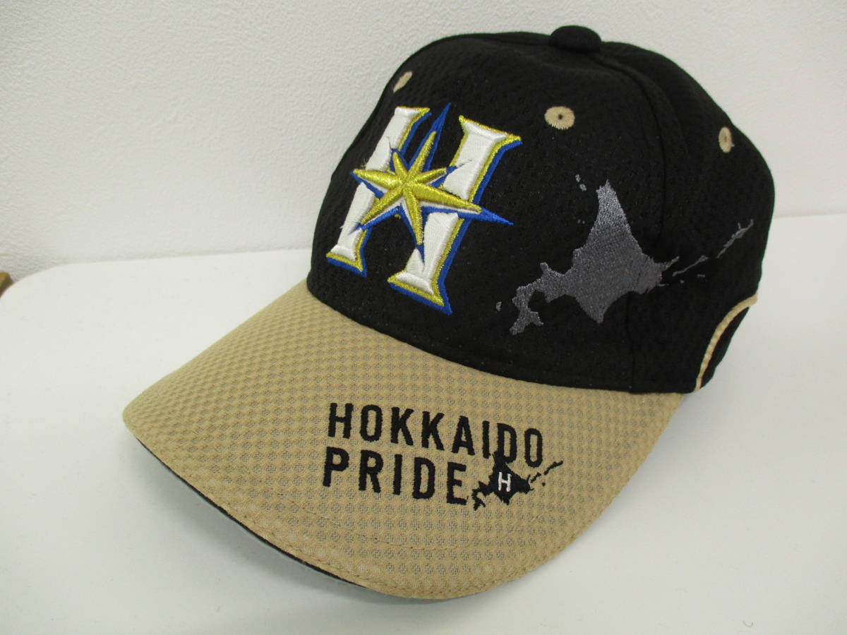 ★910【送料無料】北海道日本ハムファイターズ オフィシャルグッズ キャップ 日ハム HOKKAIDO PRIDE 野球 希少 レア 非売品 MIZUNO ミズノ_画像1