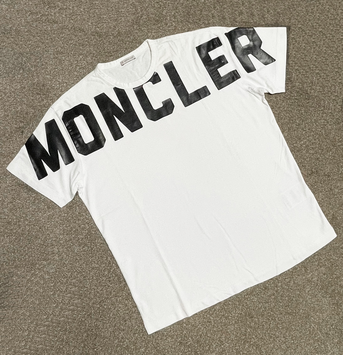 お取り寄せ】 MAGLIA MONCLER 正規品 T-SHIRT サイズL ホワイト T