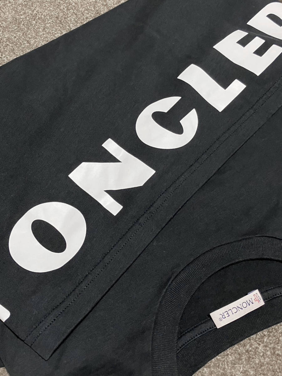 MONCLER MAGLIA T-SHIRT モンクレール マグリア Tシャツ サイズ14A ジュニア ブラック 黒_画像6