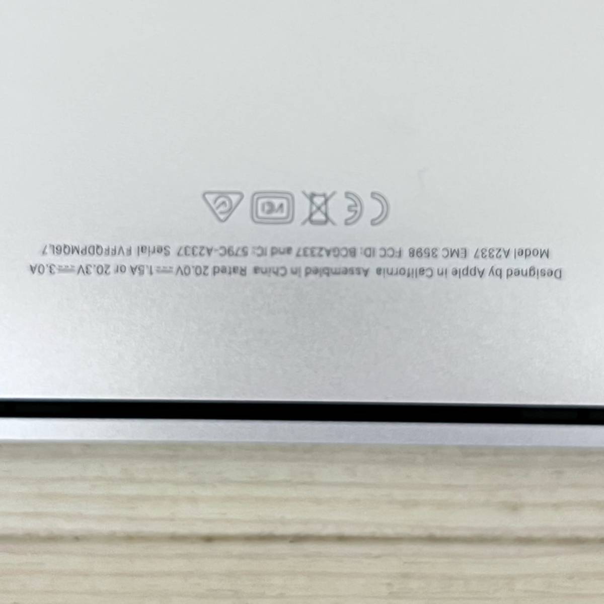 MacBook Air 2020 M1 8GB 256GB シルバー A2337 ジャンク品(MacBook