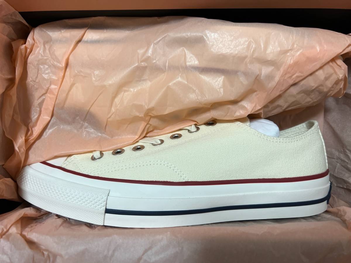 新品 CONVERSE ADDICT Chuck Taylor Canvas Ox Natural US9 27.5cm コンバース アディクト チャックテイラー ナチュラル 生成りの画像7