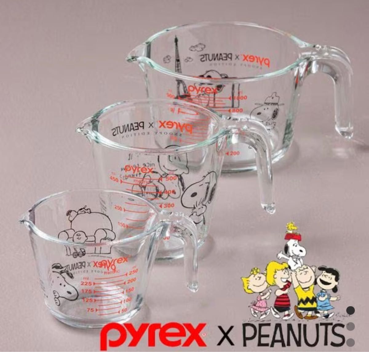 Pyrex スヌーピー 計量カップ 3セット パイレックス|Yahoo Pyrex スヌーピー 計量カップ 3セット パイレックス|Yahoo