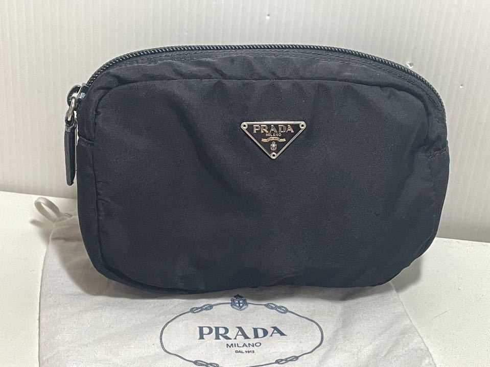 限定製作】 プラダポーチ ナイロンポーチ プラダ 極美品□PRADA 化粧