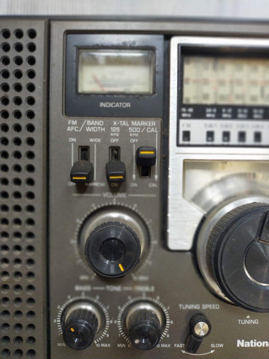 【レトロ人気】National Panasonic COUGAR RF-2200 ナショナル パナソニック クーガー 短波ラジオ 音声 電波 昭和 レトロ アンティークの画像3
