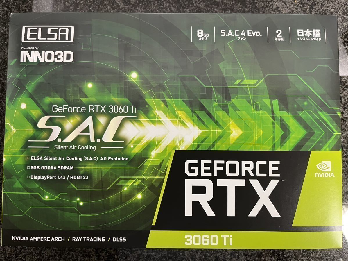 格安即決 ELSA ELSA GeForce RTX 3060 Ti S.A.C LHR PCI Express