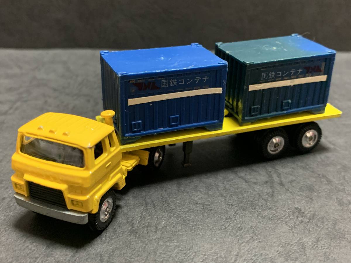当時物 古い ミニカー 永大 No.500 17 国鉄 コンテナ トレーラー