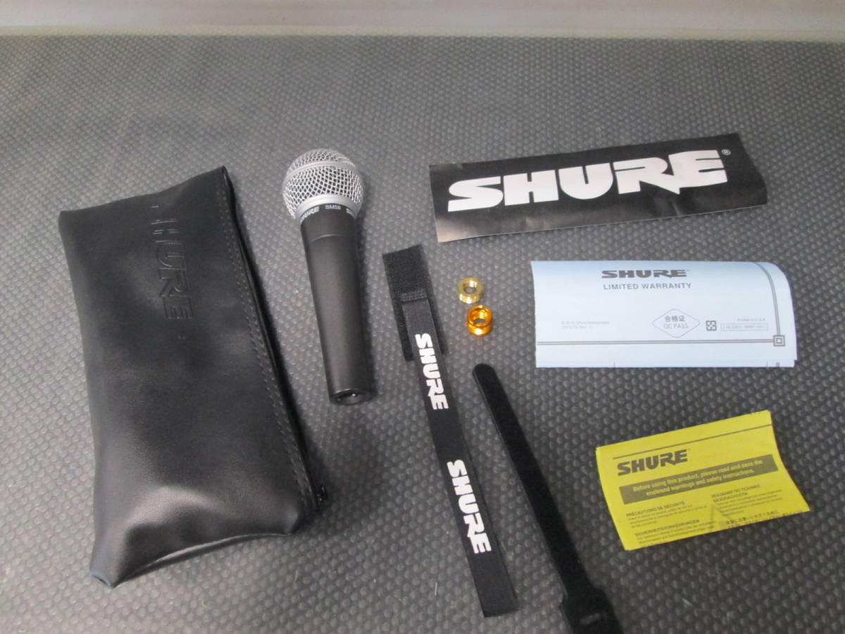 SHURE ダイナミックマイク SM58 美品 ケースあり の商品詳細 | 日本