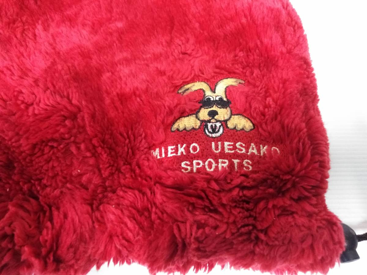  free shipping [84-1938] MIEKO UESAKO SPORTS boa stretch for iron head cover Mieko Uesako sport M*U*SPORTS red @60