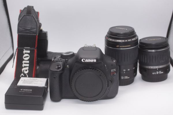 美品】 標準・望遠 X5 EOS CANON W #Y0769 【送料無料】 付属品多数