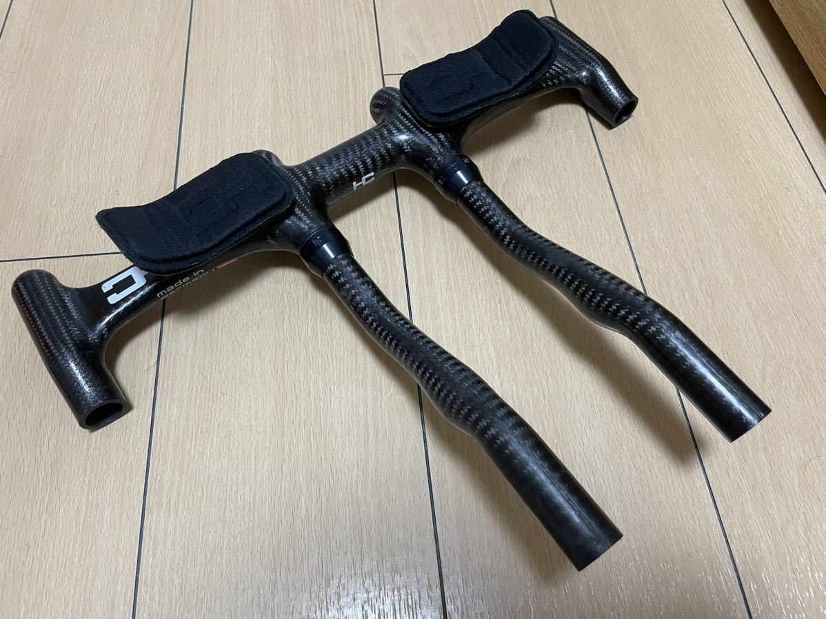 店舗良い 定価約10万円 超軽量 Carbon Haero トライアスロン 31.8mm