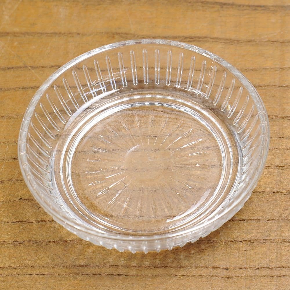 チェコ軍放出品 小皿 ガラス製 [ デッドストック ] 食器 灰皿 テーブルウェア 払下げ品 ミリタリーサープラス_画像1