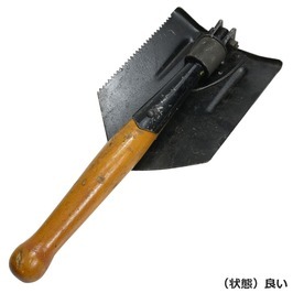  Roo любитель армия сброшенный товар складной лопата складывающийся пополам кожа производства держатель имеется [ возможно ] складной совок 