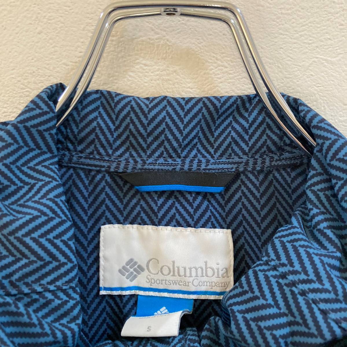 Columbia/コロンビア フルジップアップナイロンジャケット アウトドア ブルー メンズ Sの画像3