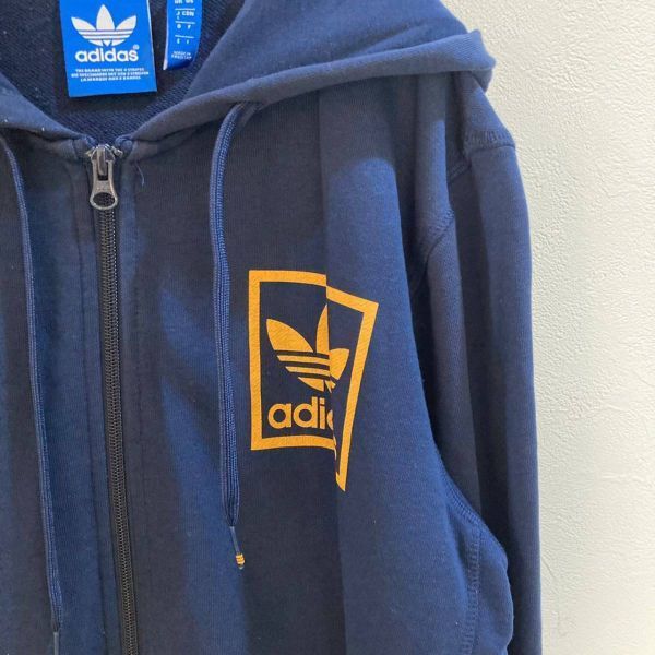 ADIDAS/アディダス パーカーサッカー ネイビー 紺 メンズ L_画像3