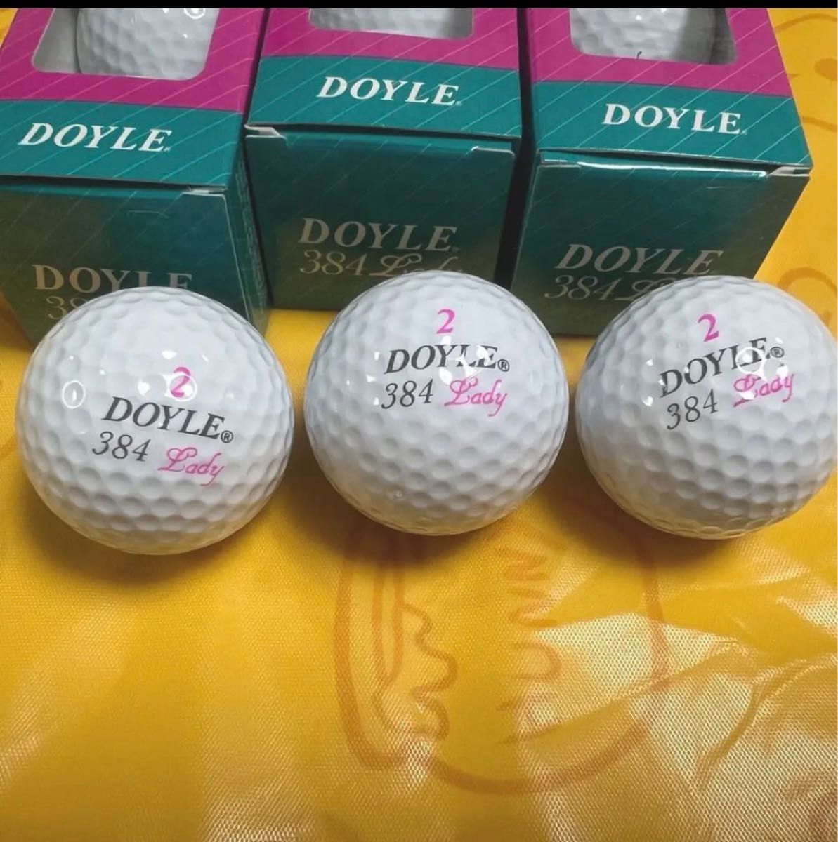 【一級品ゴルフボール！！】DOYLE384Lady 世界公認球12球セット　レディース用