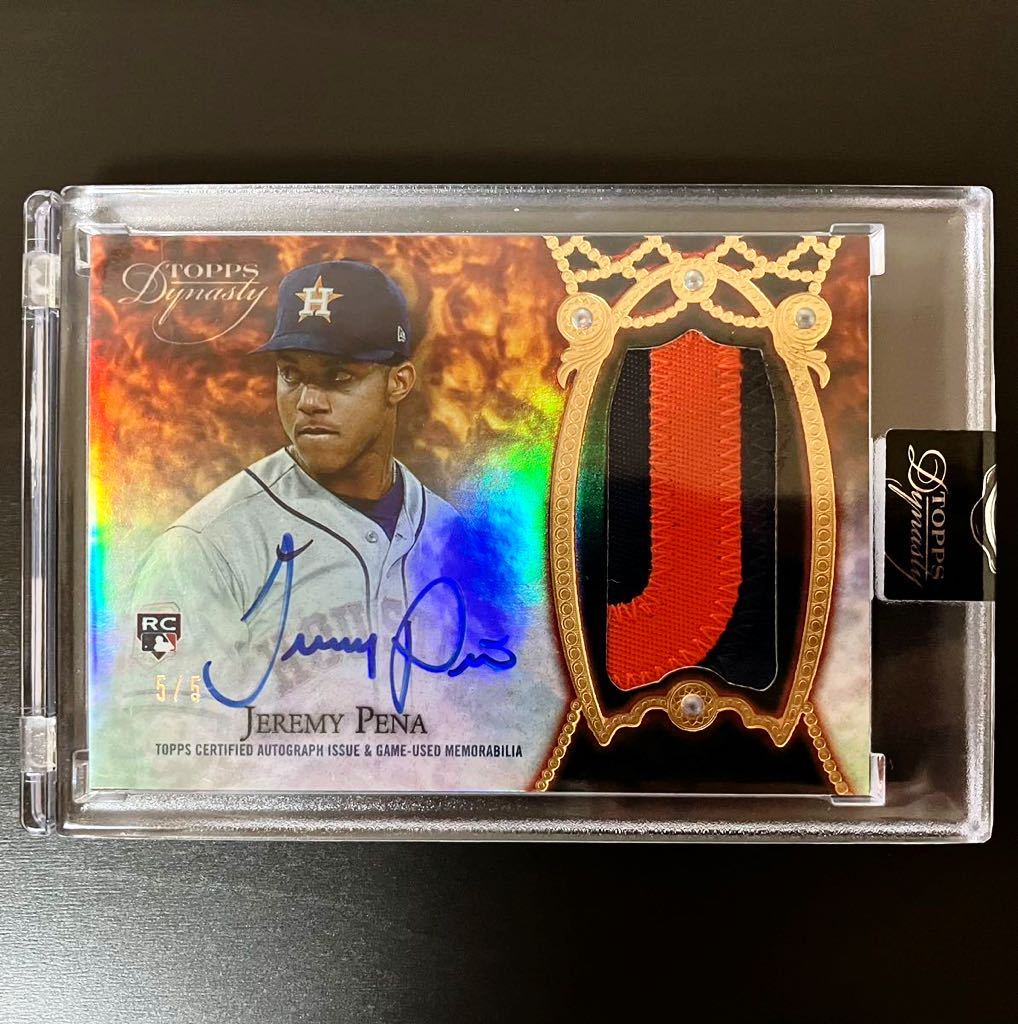 RC!! 2022 Topps Dynasty Jeremy Pena Patch Auto ジェレミー ペーニャ