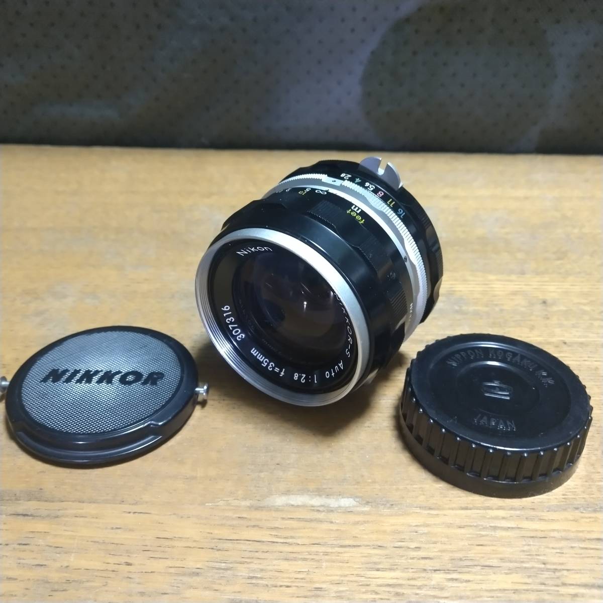 外装美品】☆Nikon 非Ai NIKKOR-S Auto 35mm F2.8 広角単焦点レンズ