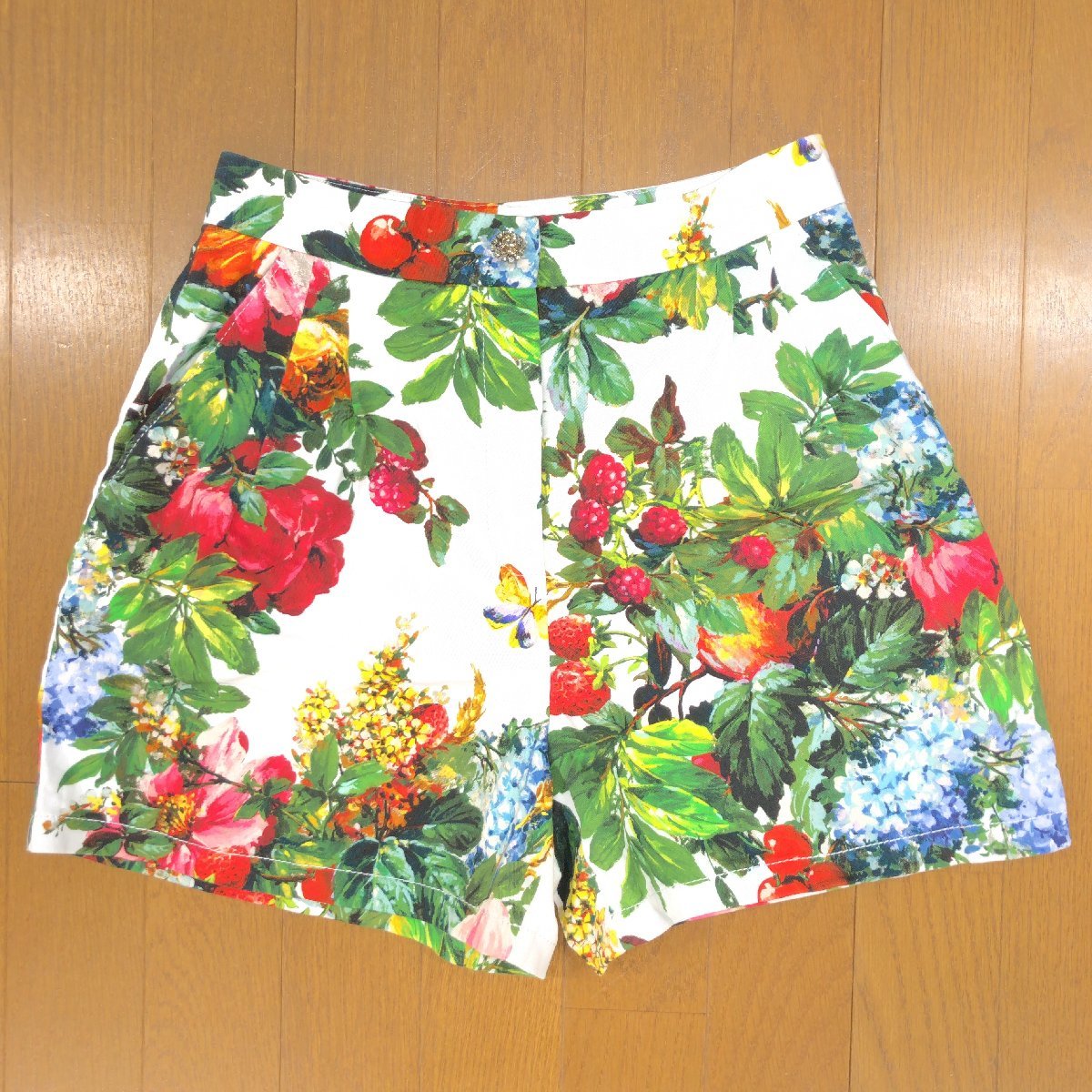 伊製DOLCE&GABBANA ドルチェ&ガッバーナ総柄ストレッチショートパンツ