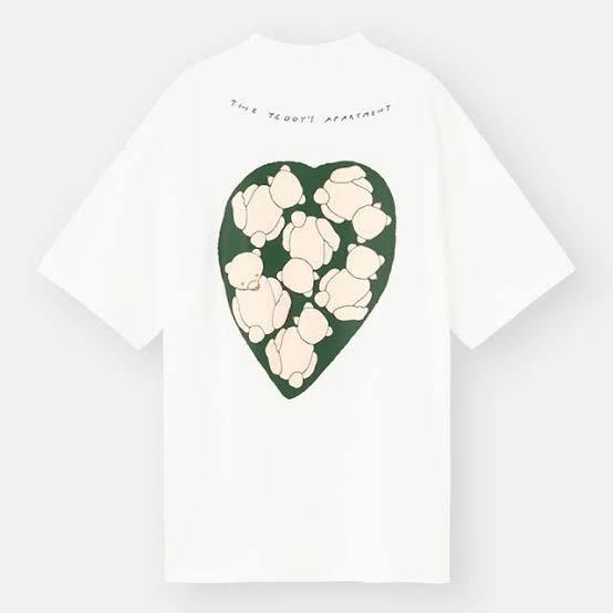 新品GU × イガリシノブ大人気コラボ　グラフィック半袖Tシャツ540° 2 XLホワイト　色・サイズ違い有り