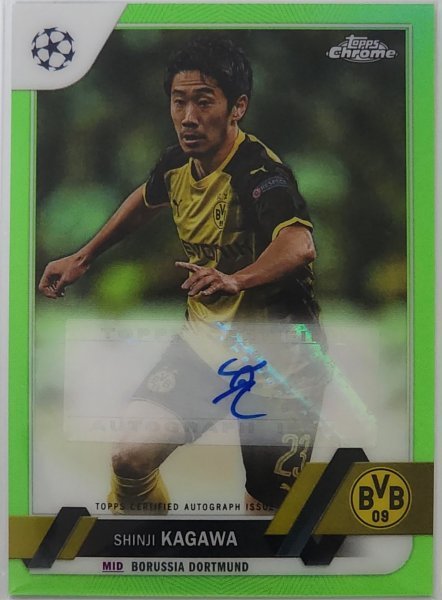 サッカー★香川真司 22-23 Topps Chrome 直筆サインカード_画像1