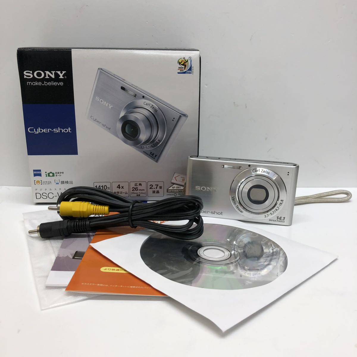 SONY Cyber-shot DSC-W320 充電器欠品 通電動作未確認 ジャンク品