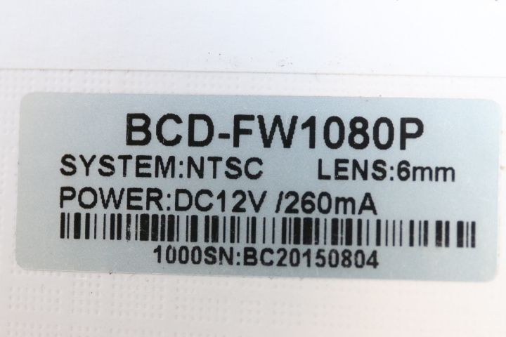 【新品】200万画素 HD-CVI 赤外線 ドーム型防犯カメラ 屋内用 BCD-FW1080P_画像4