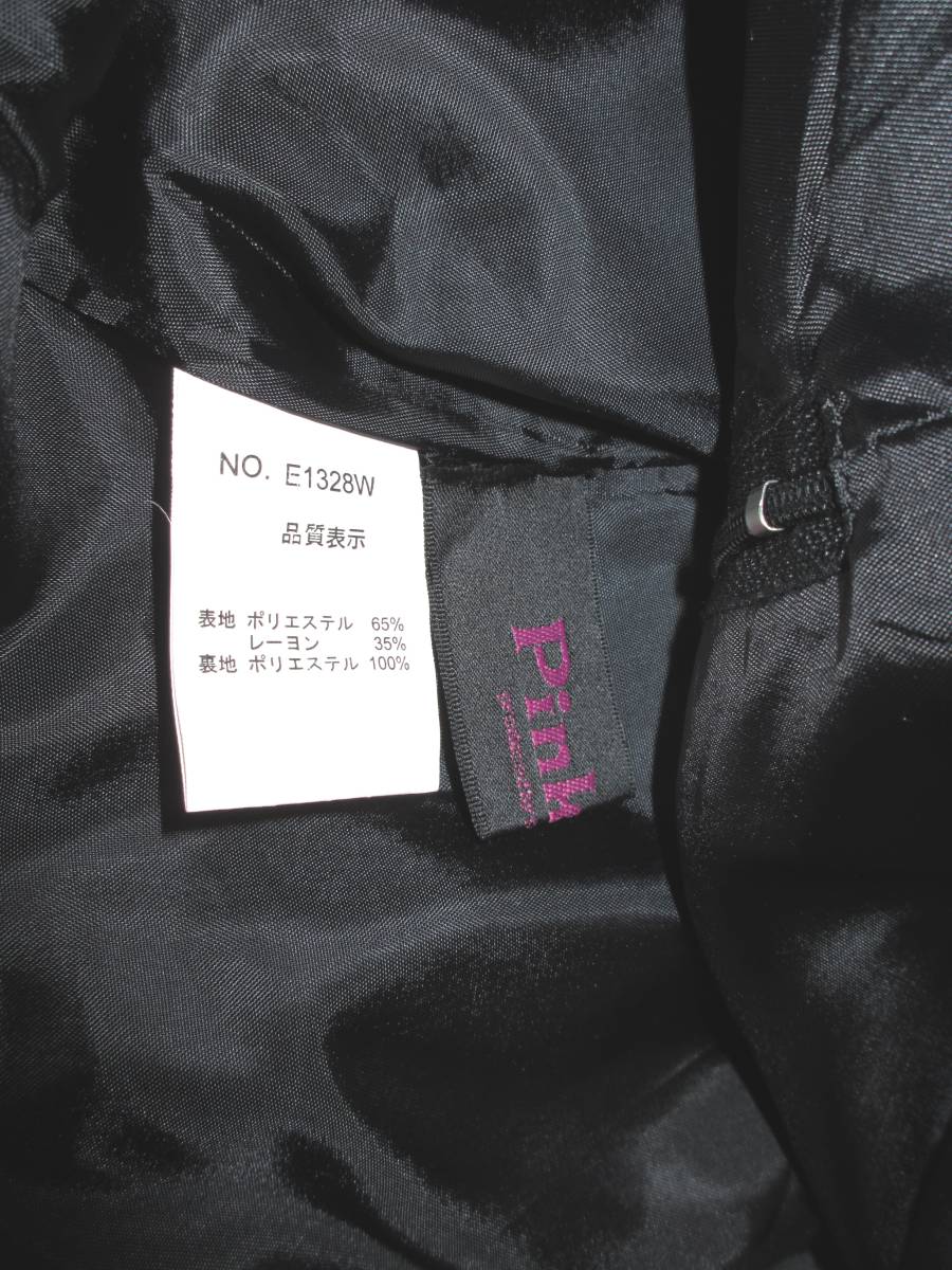 美品☆ Pink Mix ピンクミックス ワンピース ドレス フォーマル 大きなリボン レース 黒 ワンサイズ　　　　　　_ピンクミックスのタグ。