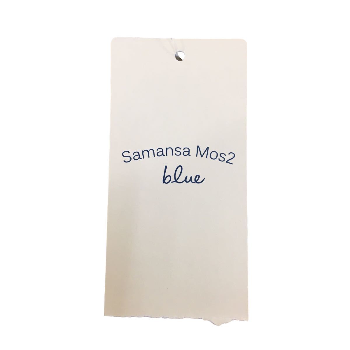 NS072 未使用品 Samansa Mos2 Blue サマンサモスモス シャ長袖シャツ ブラウス トップス 2way 長袖 レディース フリーサイズ イエロー_画像4