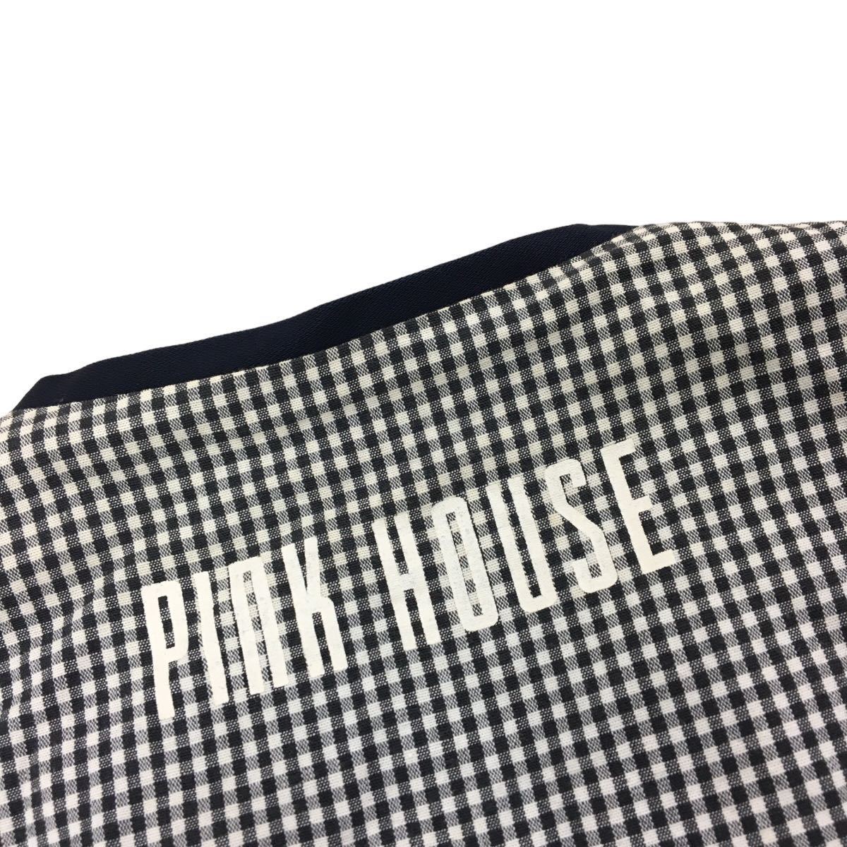 S137 日本製 PINK HOUSE ピンクハウス ベスト トップス ノースリーブ ジレ 羽織り 綿100% コットン レディース ブラック 黒_画像8