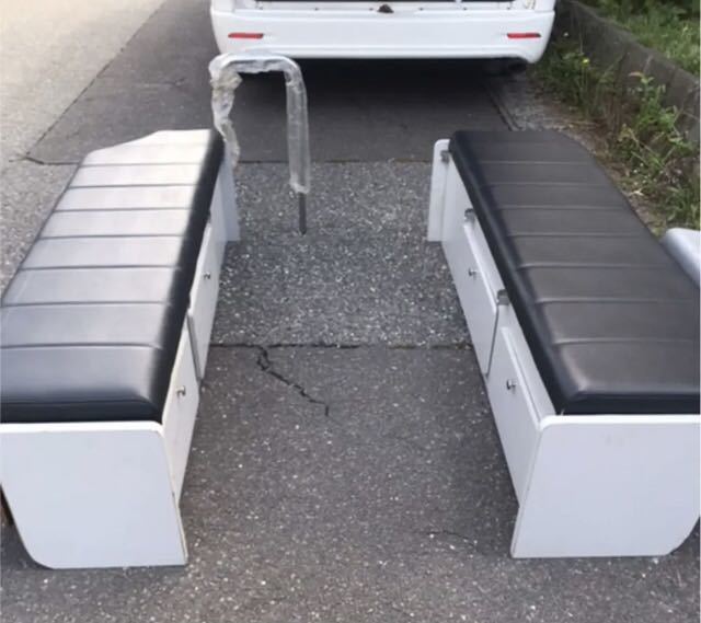  Hiace bed kit rear seats 2 row seat camper bed camper seat 
