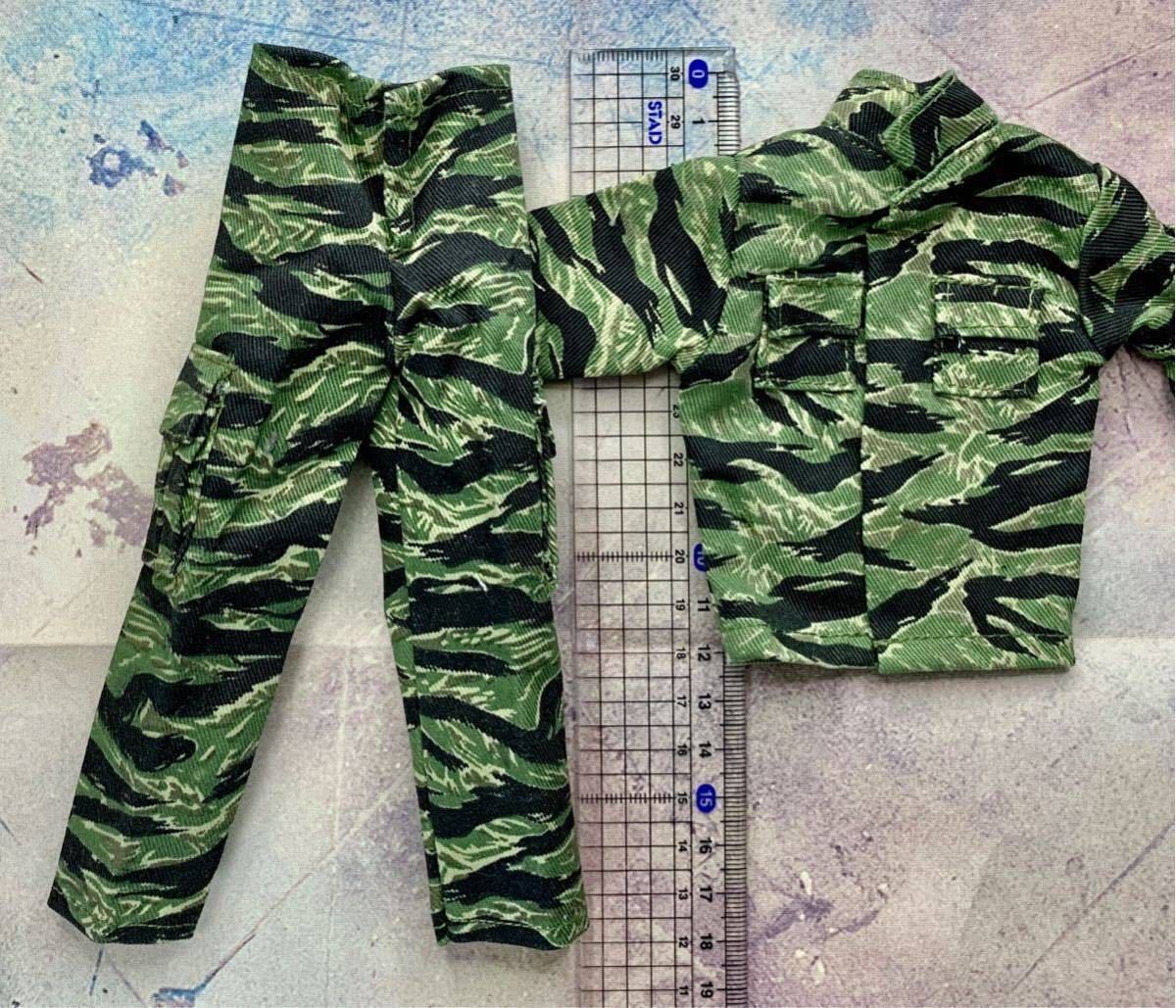  figure wear * camouflage pattern top and bottom 2 point set military military uniform 1/6 scale figure clothes ticket military uniform GI Joe 
