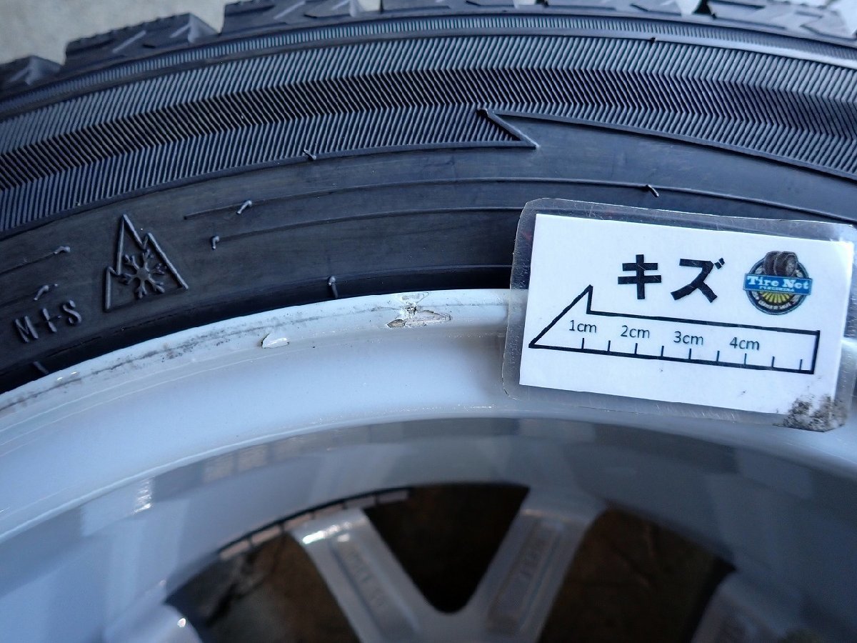 YS0688【送料無料185/55R16】モデューロ フィット純正オプション ダンロップ 2019年製 中古スタッドレスセット ■16×6J 100/4H ET50■_画像9