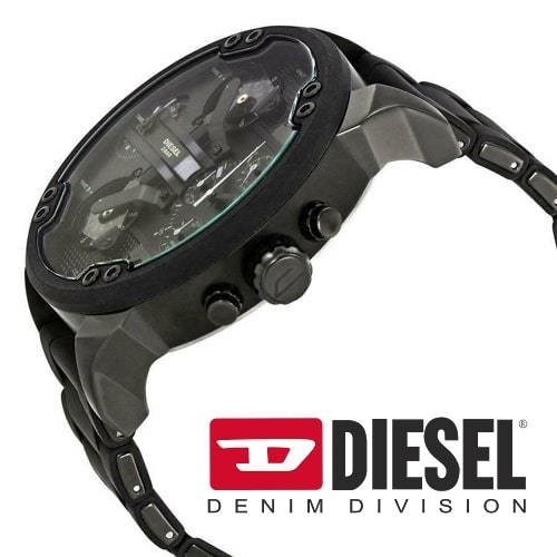 【新品 未使用】DIESEL ディーゼル MR. DADDY ミスターダディ DZ7396 腕時計 メンズ ブラック ステンレス クロノグラフ ブランドウォッチ_画像1