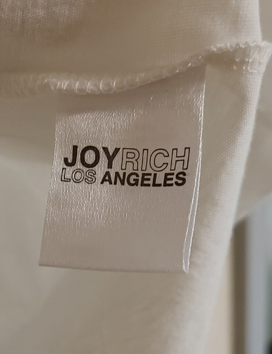 JOY RICH Joy Ricci print T-shirt collar white sizeS unisex 