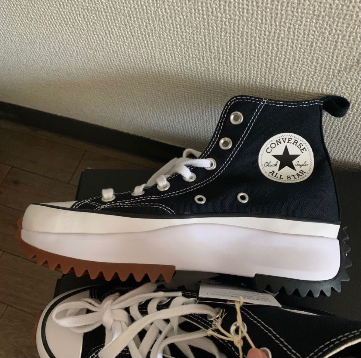 converse ランスターハイク ハイ 24.5 韓国限定 コンバース 厚底-