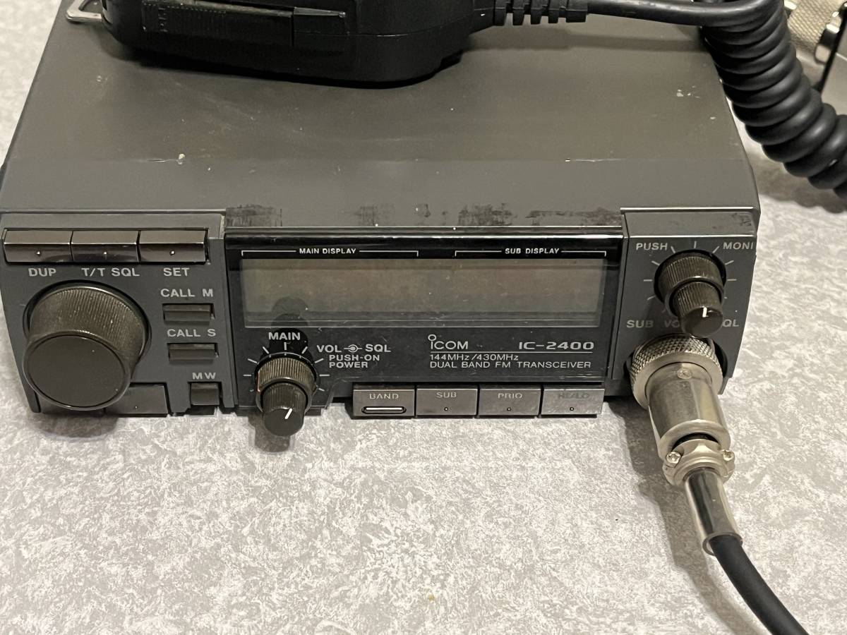 アマチュア無線機アイコムデュアル機IC-2400 Yahoo!オークション - アイコム IC-2400 デュアル無線機