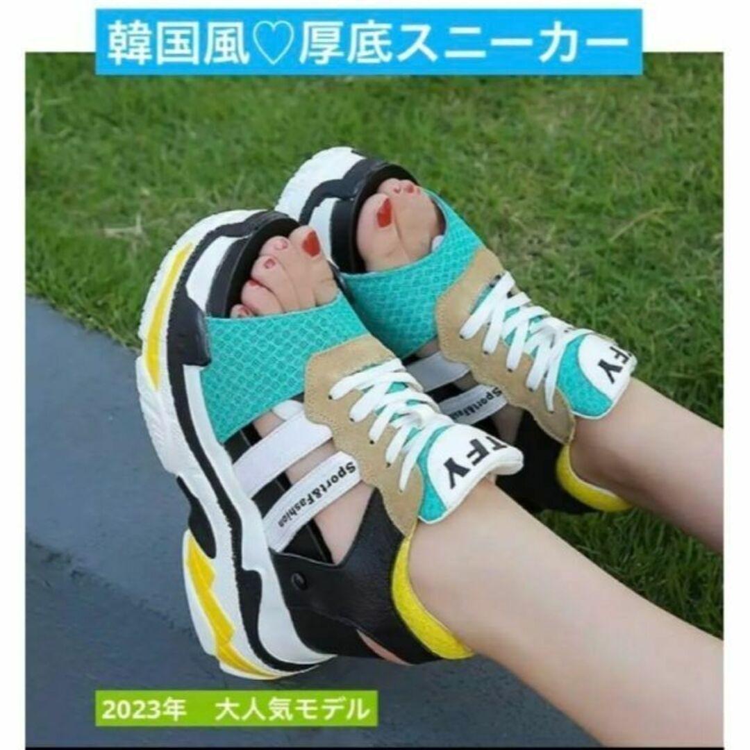 【日本限定モデル】 韓国風 厚底スニーカー サンダル 美脚効果 かわいい スポーツ プレゼント 誕生日 記念日 23.5cm 【日本限定モデル】 韓国風 厚底スニーカー サンダル 美脚効果 かわいい スポーツ プレゼント 誕生日 記念日 23.5cm