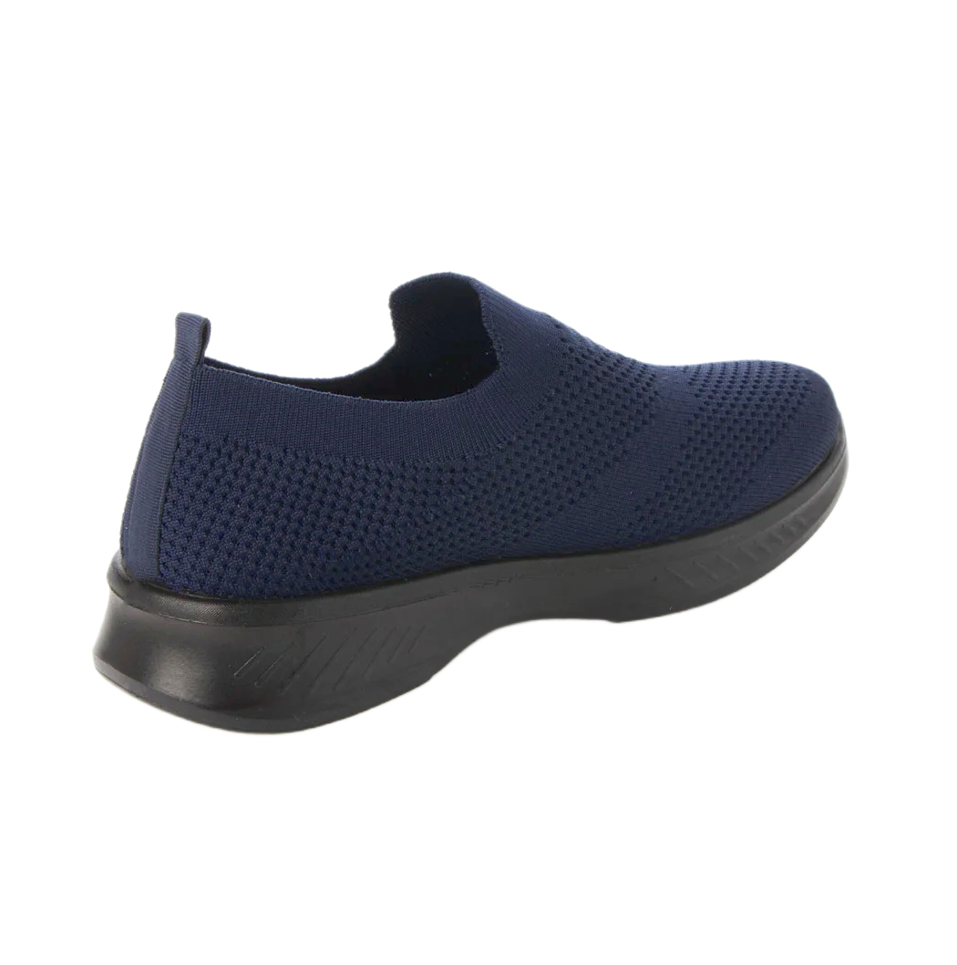  fly knitted sneakers slip-on shoes sneakers new goods [22537-NAV-260]26.0cm walk interior put on footwear 